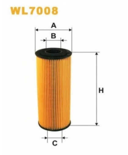 Фильтрующий элемент масляного фильтра VW - CRAFTER, LT, CADDY II WL7008 WIX FILTERS