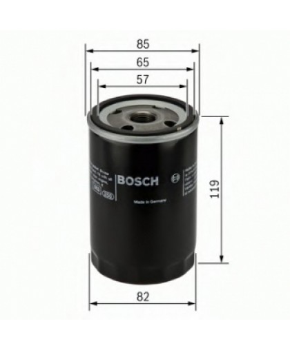 Фильтр масляный H=122mm TOYOTA 1,3-2,0; DAIHATSU 1,2-1,6 0986452000 BOSCH