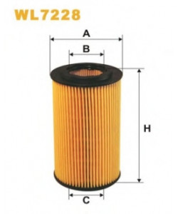 Фильтрующий элемент масляного фильтра WL7228 WIX FILTERS